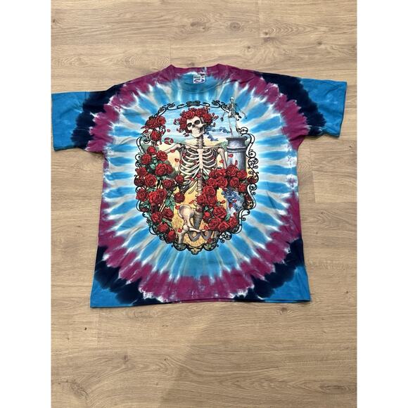 Vintage 90s LIquid Blue GRATEFUL DEAD 1965-1995 T Shirt Men Large Short Sleeve - Picture 1 of 10